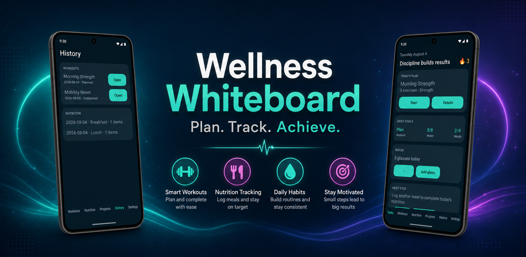 Wellness Whiteboard promotional banner